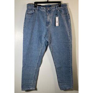 Womens Vero‎ Moda Joana High Rise Loose Jeans Curve Blue 48Eu/38US New